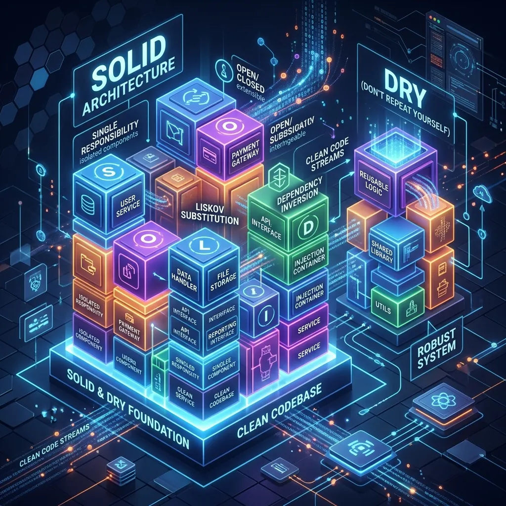 Architecture Principles: SOLID and DRY Explained with Real Code Examples