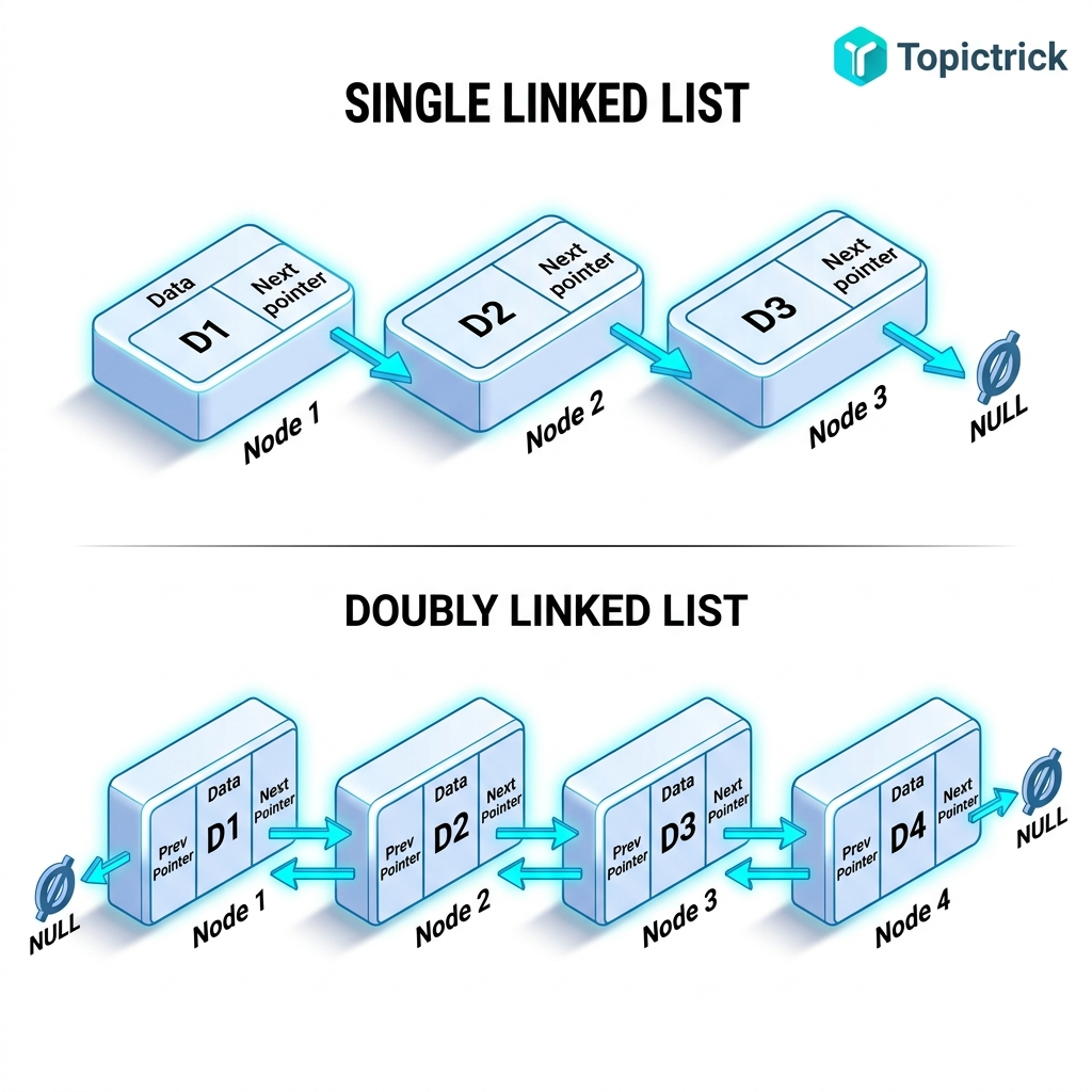 C Linked Lists: Singly, Doubly & Circular — A Complete Implementation Guide