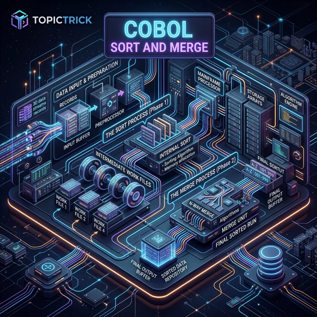 COBOL SORT and MERGE: Complete Guide with JCL and DFSORT