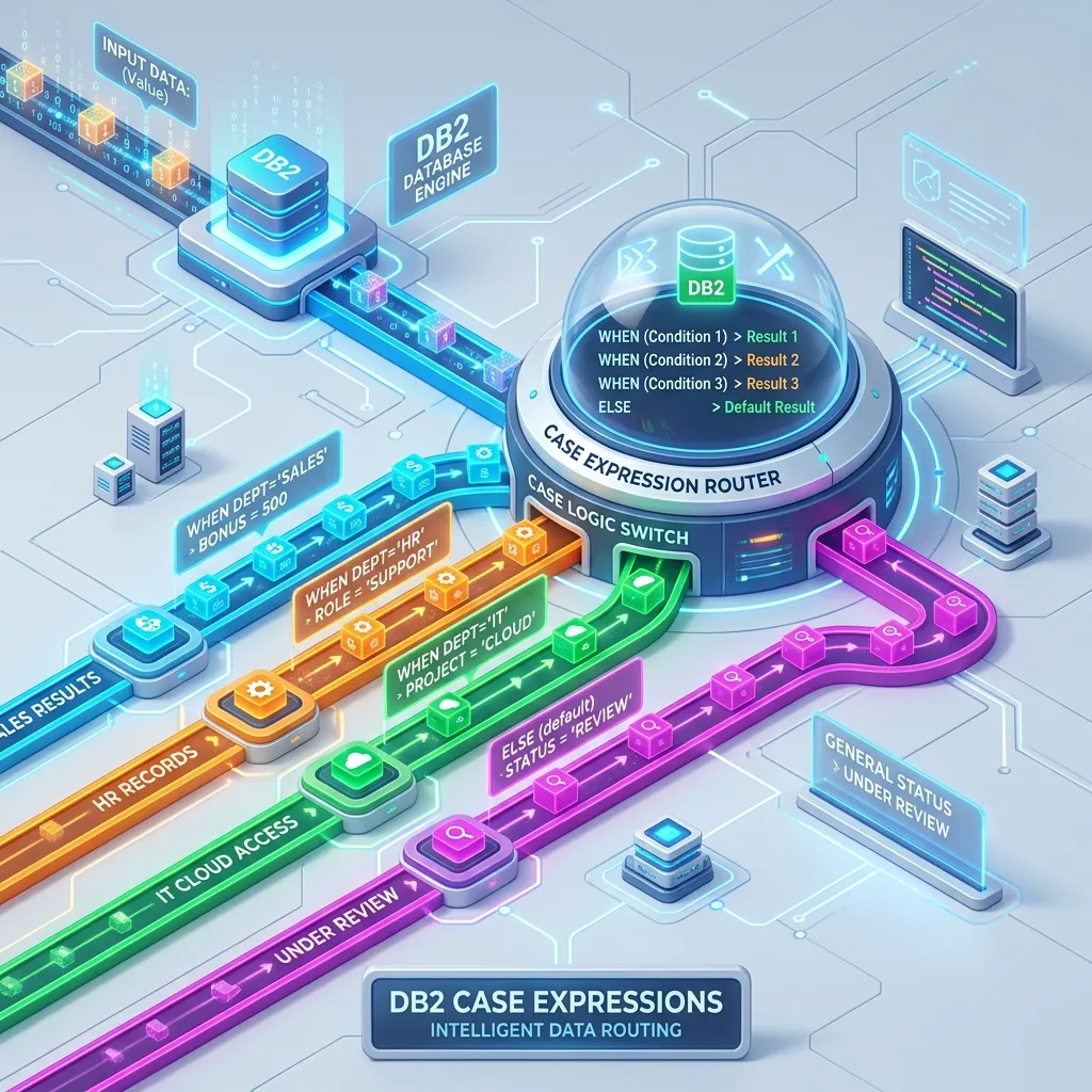 DB2 CASE Expressions: Searched, Simple, and Nested Examples