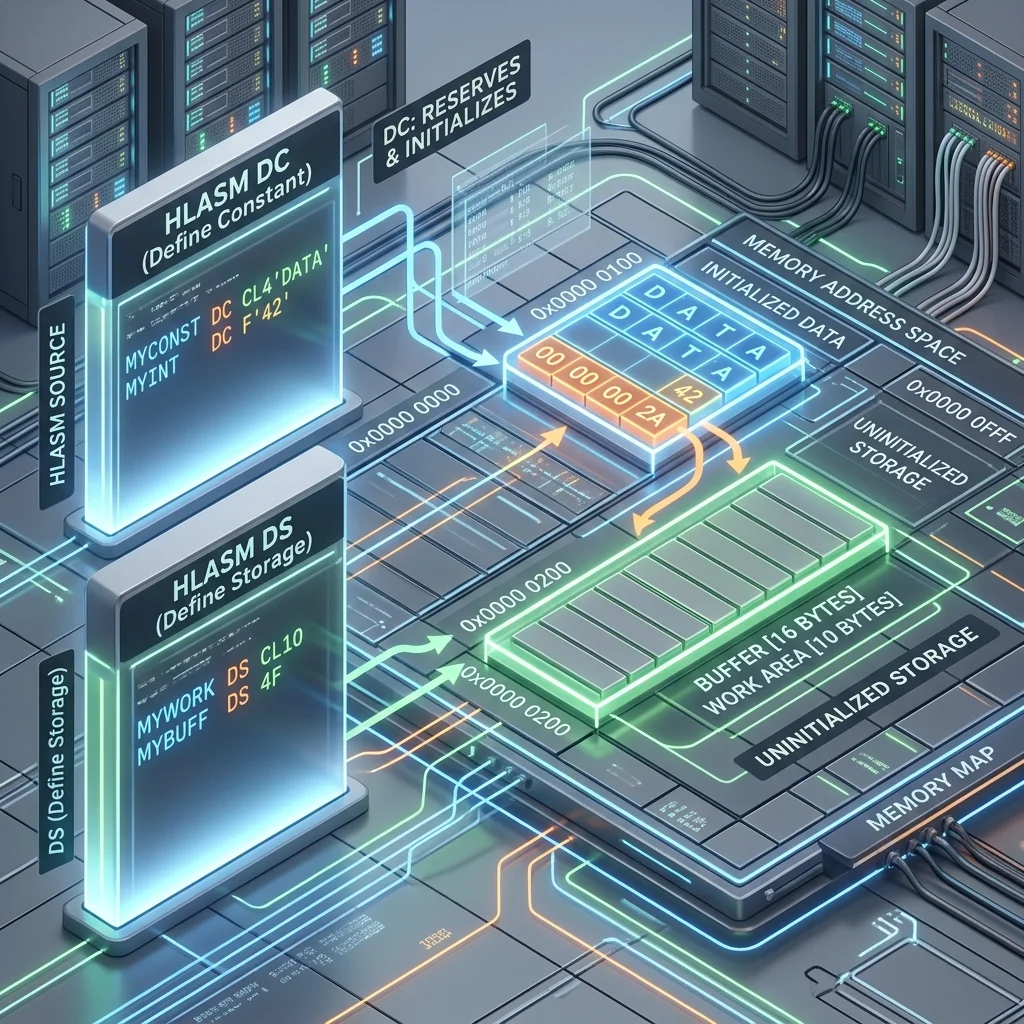HLASM Data Definition: DC, DS, and Storage Alignment