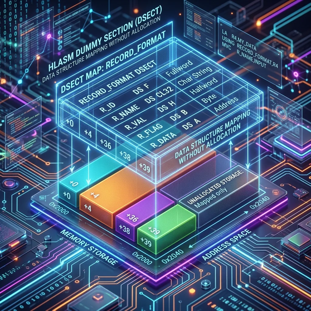 HLASM DSECT: Mapping Data Structures with Dummy Sections