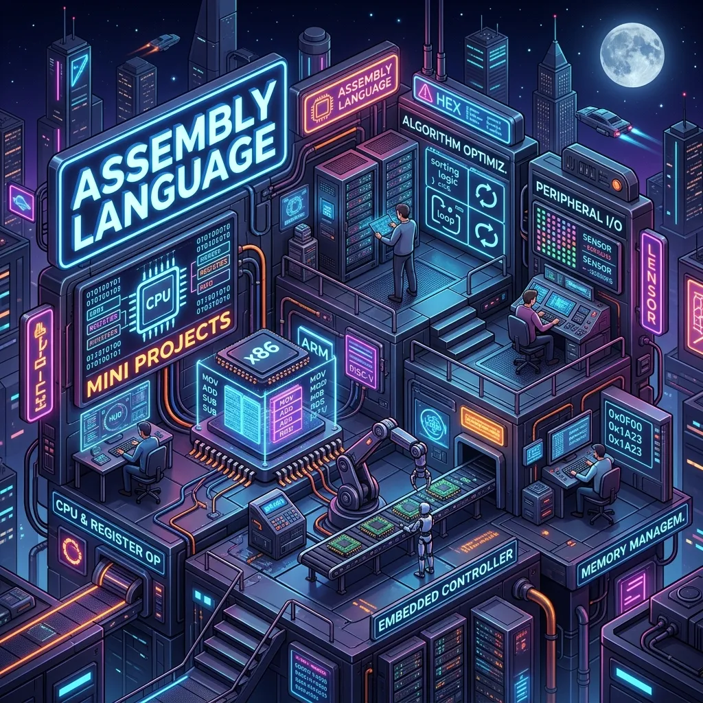 Mini Projects in Assembly Language: HLASM, x86, and ARM Exercises
