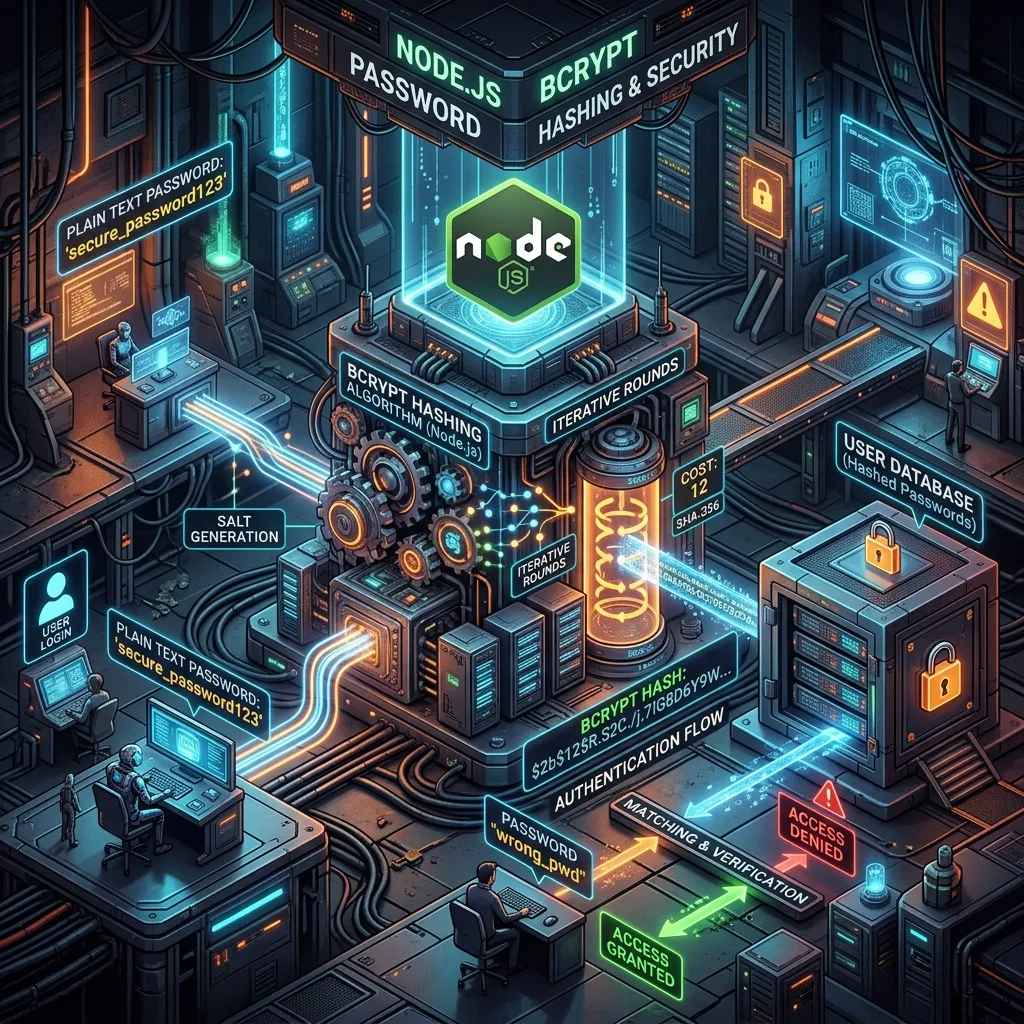 Password Hashing with bcrypt in Node.js