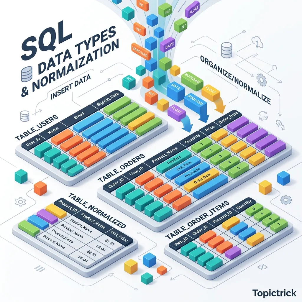 SQL Data Types and Normalization: The Database Blueprint