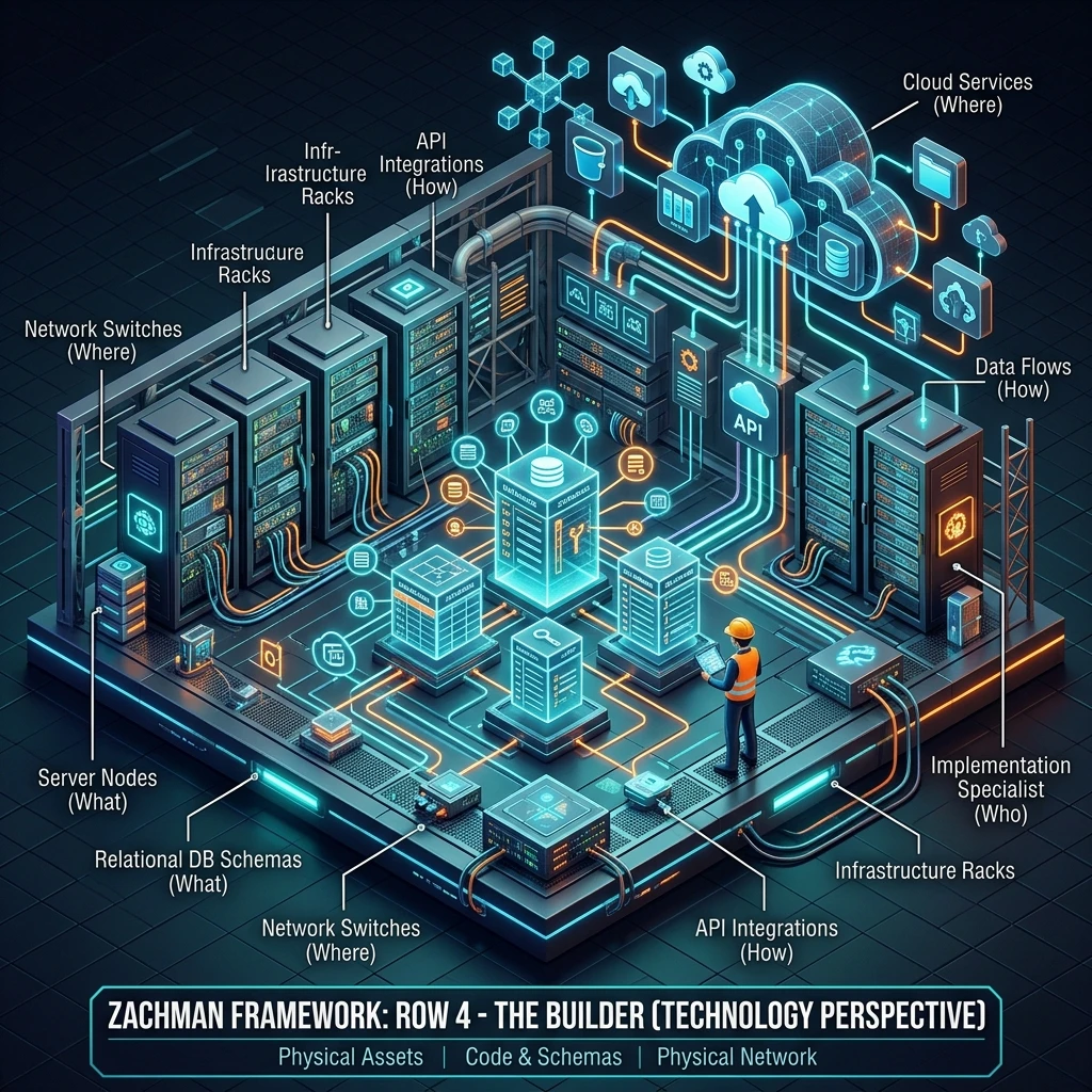 Zachman Builder Row (Row 4): Physical Deliverables & Technology Stack
