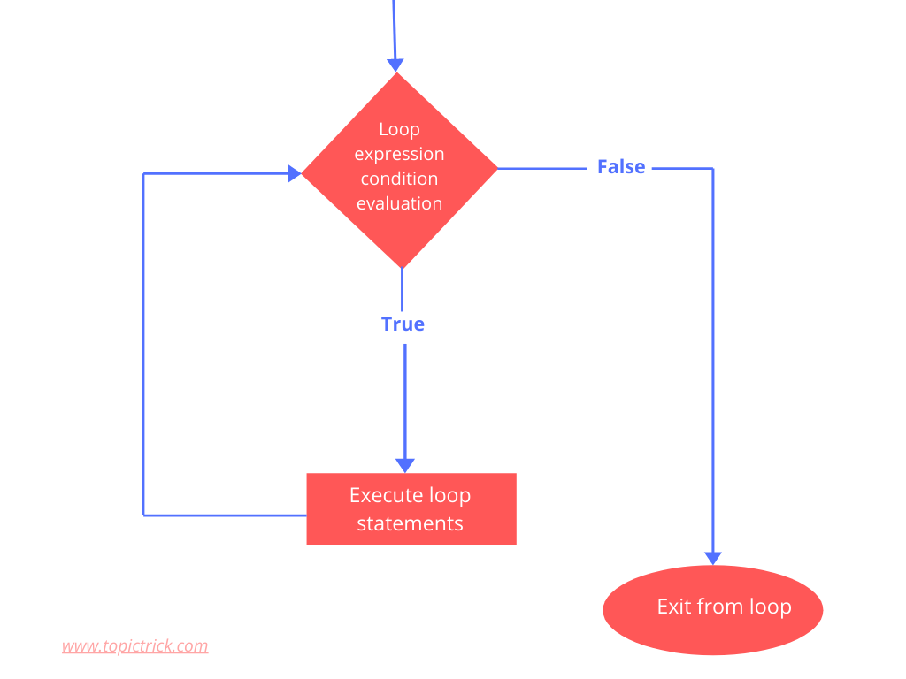 Flow chart of while loop